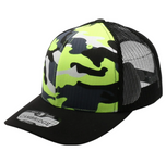 Neon Camo Mesh Trucker Cap