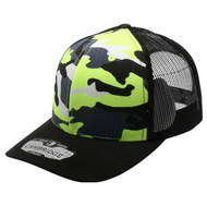 Neon Camo Mesh Trucker Cap