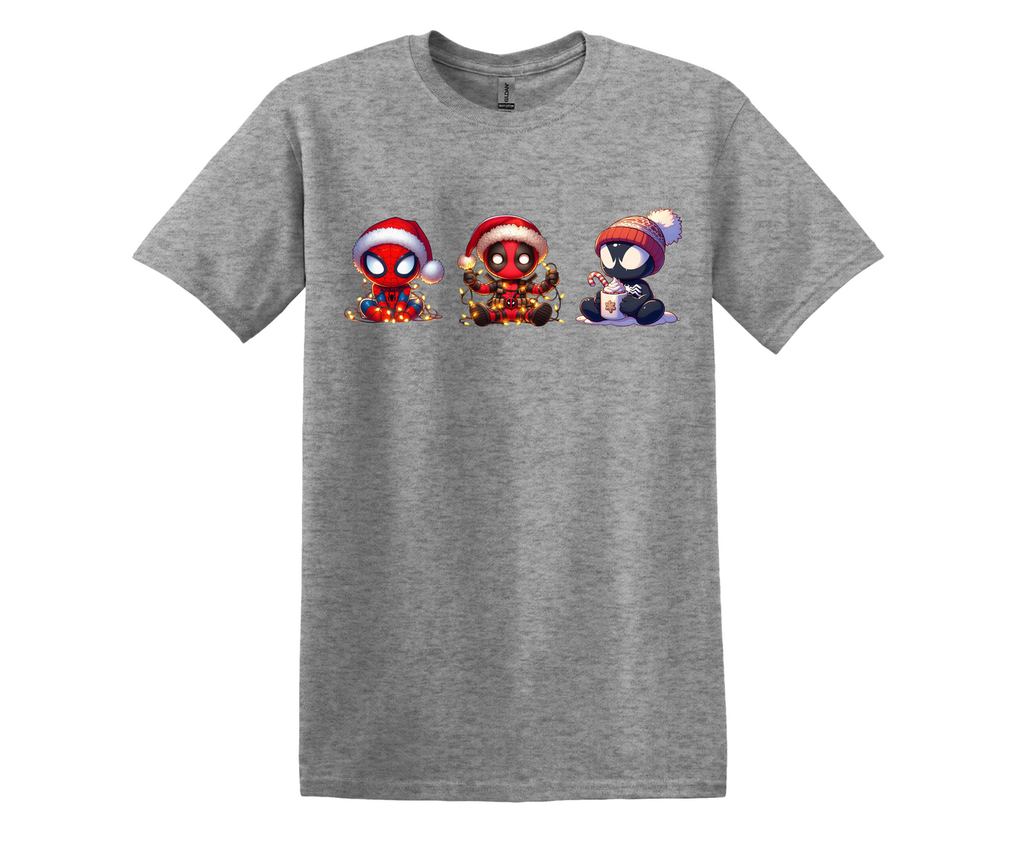 CUSTOM PRINTED DTF CHRISTMAS SHORT SLEEVE