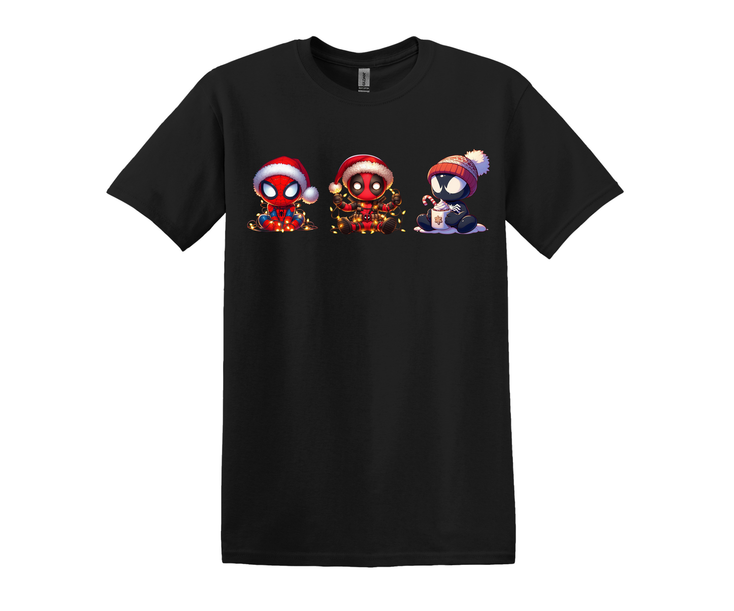 CUSTOM PRINTED DTF CHRISTMAS SHORT SLEEVE