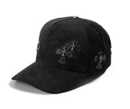 Plain 5 Panel Fancy Suede Cap Cross
