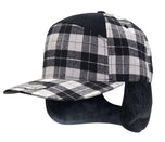Plaid 6 Panel Camper Ear Flap Cap