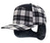 Plaid 6 Panel Camper Ear Flap Cap