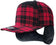 Plaid 6 Panel Camper Ear Flap Cap