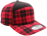 Plaid 6 Panel Camper Ear Flap