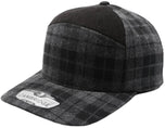 Plaid 6 Panel Camper Ear Flap Cap