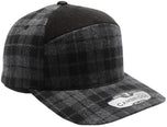 Plaid 6 Panel Camper Ear Flap Cap