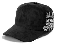 Plain Fancy Suede 5 Panel Cap Skull
