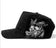 Plain Fancy Suede 5 Panel Cap Skull