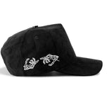 Plain Fancy Suede 5 Panel Cap Skull