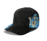 Plain Fancy Suede 5 Panel Cap Skeleton
