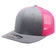 6 Panel Heather Gray Mesh Trucker
