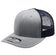 6 Panel Heather Gray Mesh Trucker