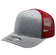 6 Panel Heather Gray Mesh Trucker