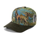 Plain Curve 5 Panel Jacquard Hat