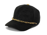 Plain Suede Chain Pattern Hat