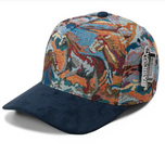 Plain Curve 5 Panel Jacquard Hat