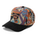 Plain Curve 5 Panel Jacquard Hat