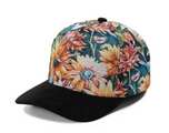 Plain Curve 5 Panel Jacquard Hat