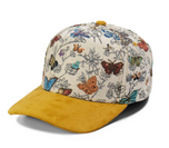 Plain Curve 5 Panel Jacquard Hat