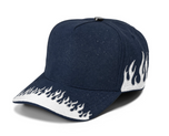 Plain 5 Panel Fancy Hat Flame