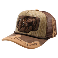 Bear Straw Trucker Cap