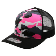 Neon Camo Mesh Trucker Cap