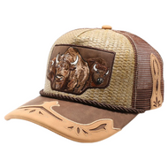 Buffalo Straw Trucker Cap