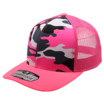 Neon Camo Mesh Trucker Cap
