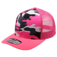 Neon Camo Mesh Trucker Cap
