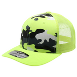 Neon Camo Mesh Trucker Cap